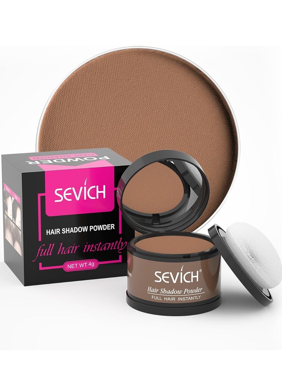 Instantly Hairline Shadow Hairline Powder Quick Cover Hair Root Concealer Eyebrows and Beard Line Hair Root Touch Up for Thinning Hairline Windproof and Sweatproof Brown