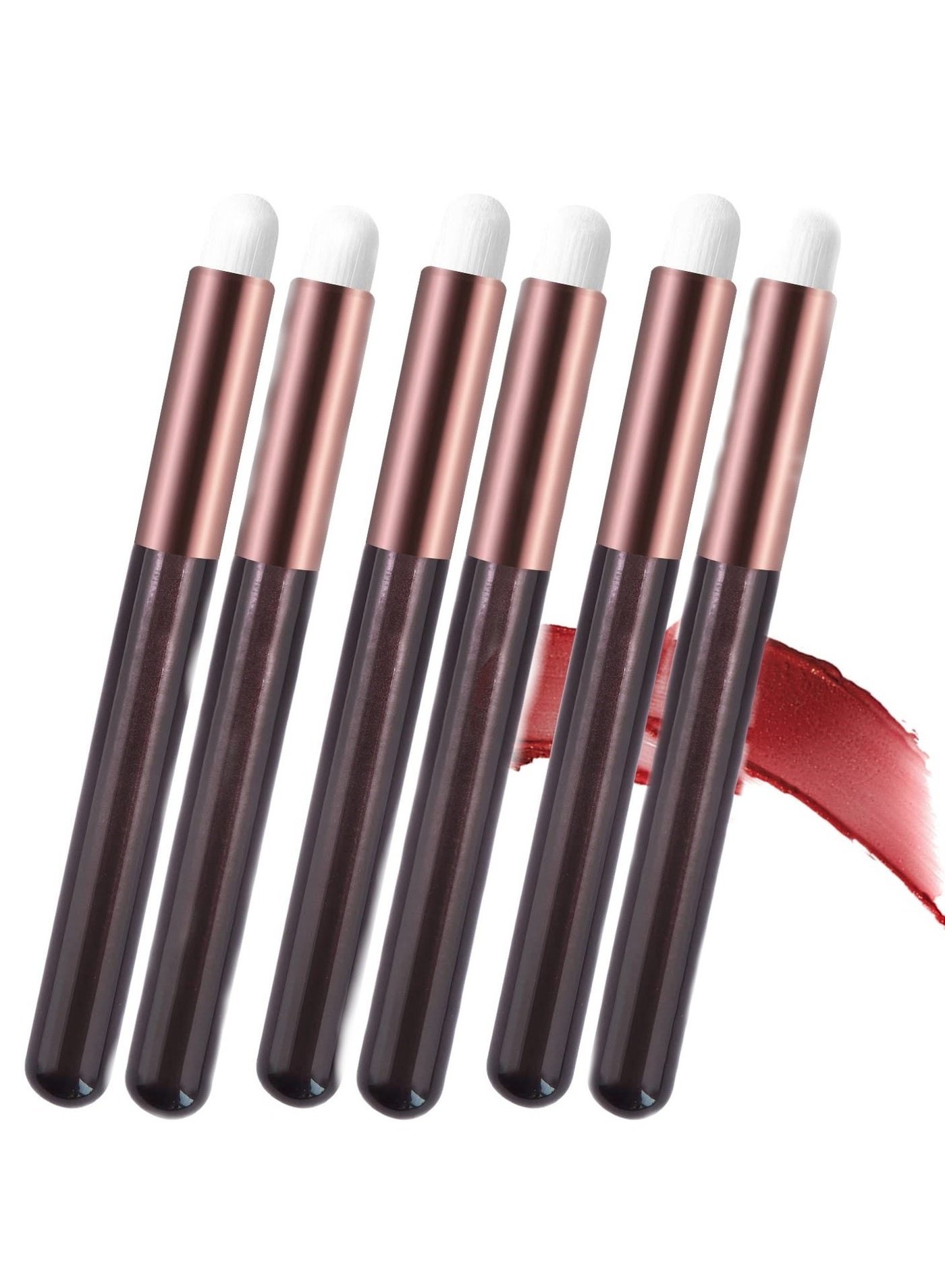 6 Pcs Lip Brushes Make Up Brush Eyeshadow Brush Concealer Brush Lipstick Lip Gloss Wands Applicator Tool Makeup Beauty Tool Kits