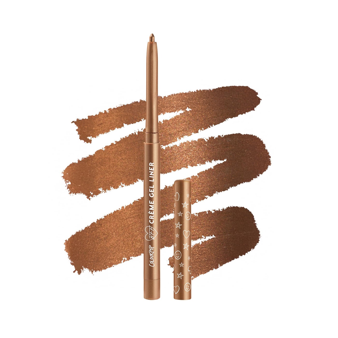 ColourPop CrÃ¨me Gel Waterproof Eyeliner - 18HR Wear, Ultra-Pigmented Eyeliner Pencil with Matte & Metallic Finishes - Smudge-Proof, Vegan & Cruelty-Free - Overboard (0.01 oz)