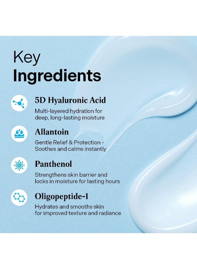 Dive-In Low Molecular Hyaluronic Acid Face Cream 80Ml – Deep Hydration Moisturizer With 5D Hyaluronic Acid For Dry & Oily Skin, 2.71 Fl Oz - image 4