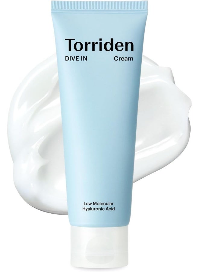 Dive-In Low Molecular Hyaluronic Acid Face Cream 80Ml – Deep Hydration Moisturizer With 5D Hyaluronic Acid For Dry & Oily Skin, 2.71 Fl Oz