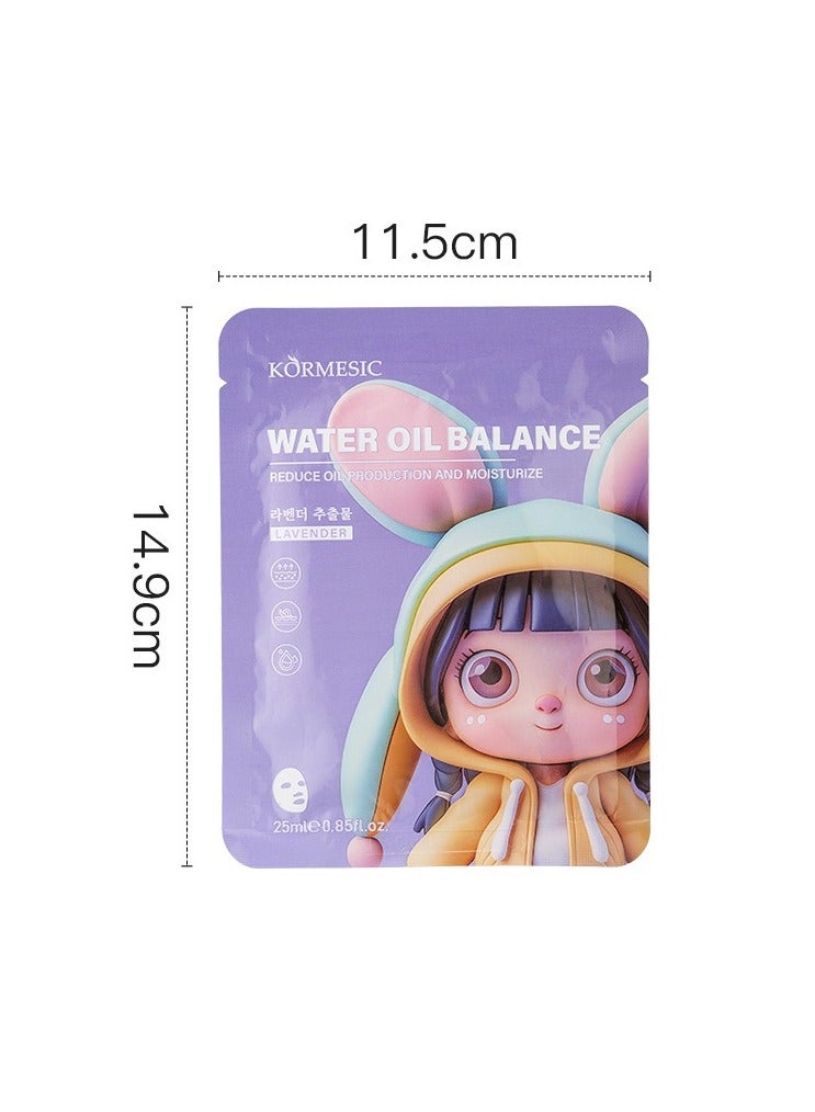 Oil-Control Facial Mask 25ml-5 packs  - Balancing & Mattifying