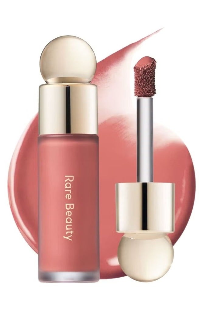 Rare Beauty Soft Pinch Liquid Blush – Worth (True Rose), 7.5ml) | Weightless, Long-Lasting, Buildable Liquid Blush for a Natural, Radiant Glow
