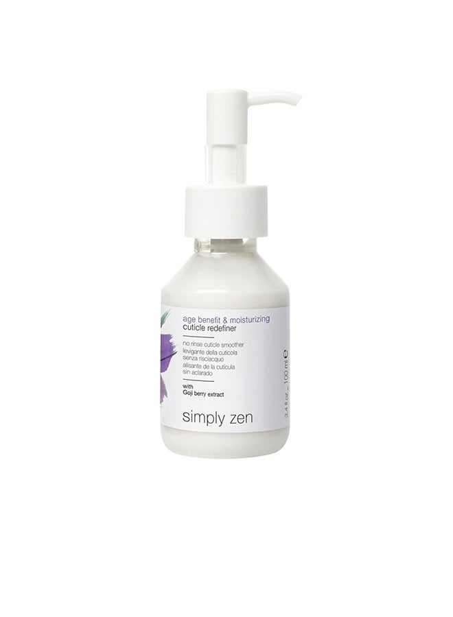 Simply Zen Cuticle Redefiner 100ml – High-Shine Smoothing for Graying Hair, UV Filters & Squalane, Leave-In Gloss for Porosity Relief 100ml