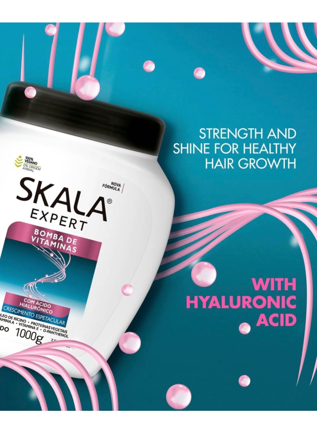 Expert Bomba de Vitaminas Hair Treatment Cream I Ideal for Weak and Dull Hair I Contains Hyaluronic Acid I 1000 grams - image 2