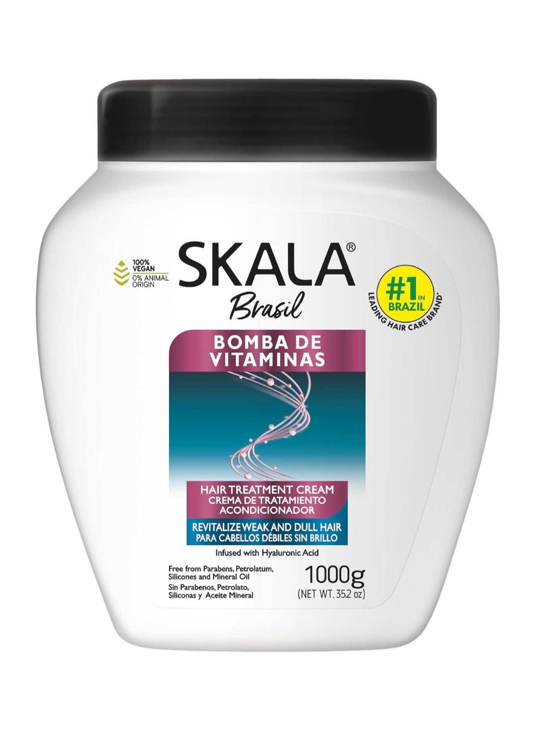 Expert Bomba de Vitaminas Hair Treatment Cream I Ideal for Weak and Dull Hair I Contains Hyaluronic Acid I 1000 grams