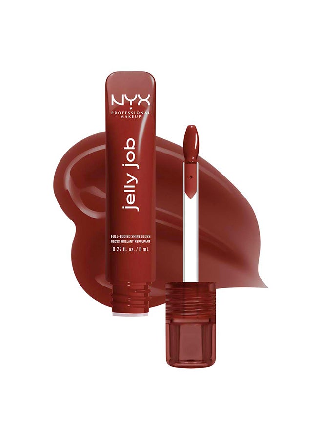 Jelly Job, Full-Bodied Shine Gloss, Lip-Smoothing Shine, Hyper-Glossy Finish, Jellybean
