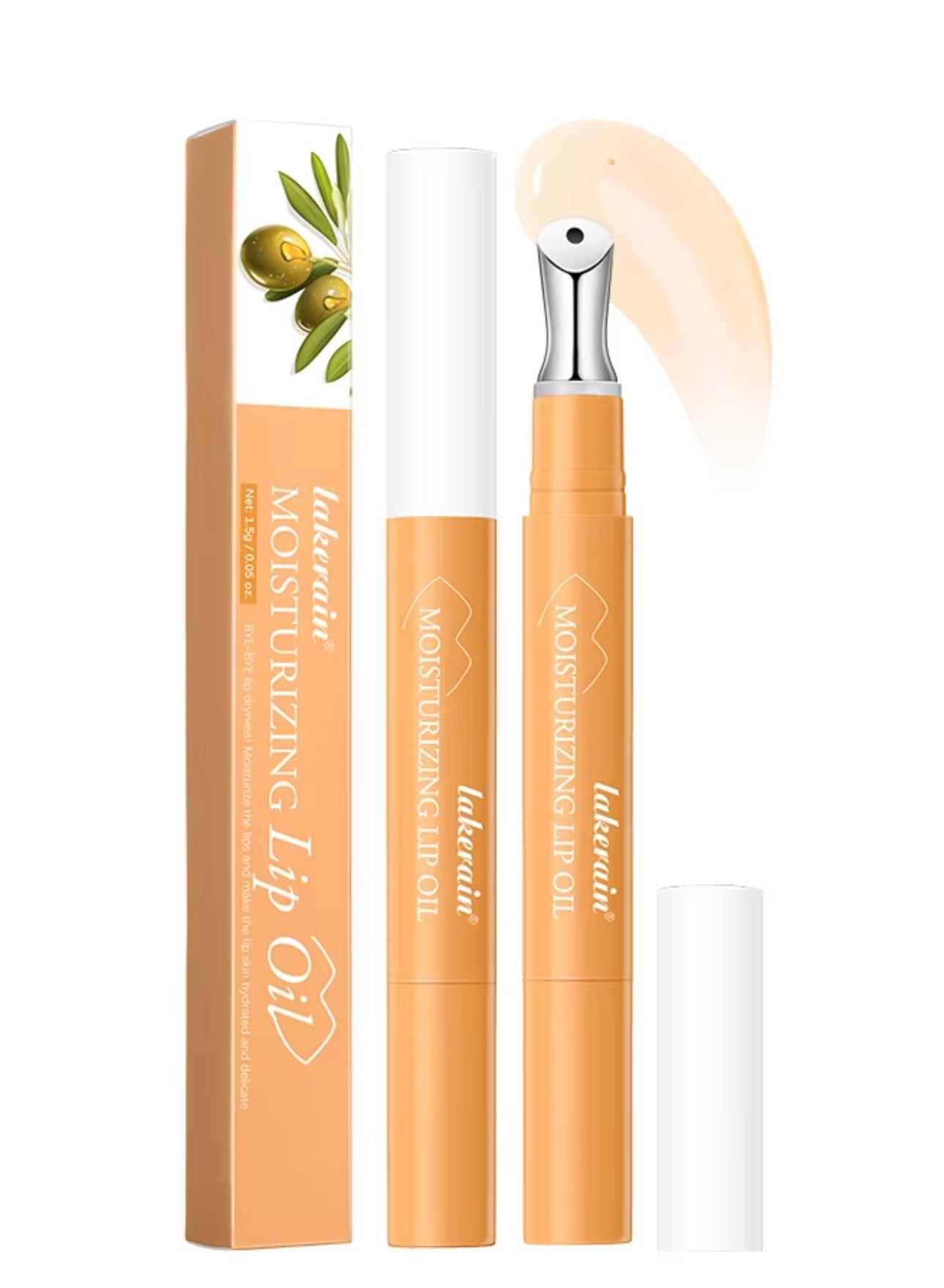 Moisturizing Lip Oil Lipstick Coating Gloss Silky Soft Smooth Hydrating Essence Lips Oil Lip Makeup Base Oils Lips Gloss Oil Long Lasting Lip Stain Lightweight Lip Tint Glow Lip Tint Oil Honey 01