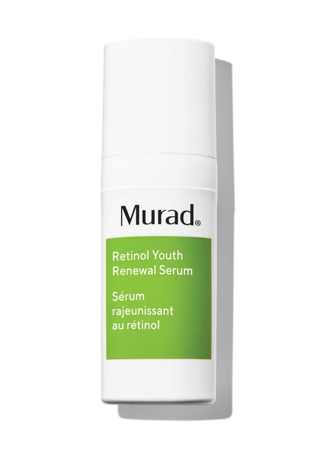 Murad Retinol Youth Renewal Serum 10ml – Travel-Sized Smoothing for Wrinkles, Retinol Tri-Active Technology, Powerful Serum for Expression Line Relief 10ml