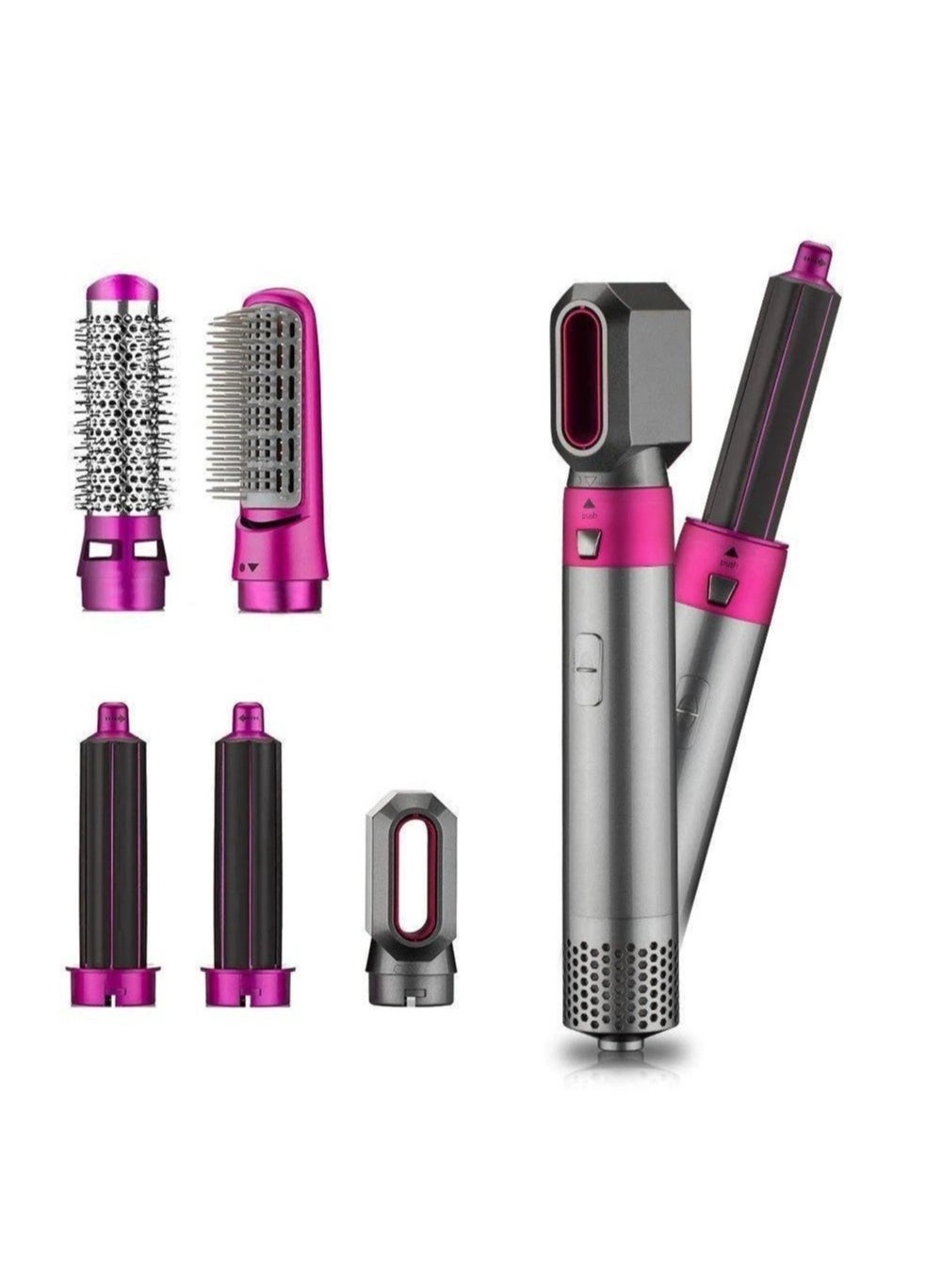 Hair Dryer 5 in 1 Hair Blower Brush Hair Curler, Hair Curler, Electric Hair Dryer, Rotating Hot Air Brush for All Hairstyles