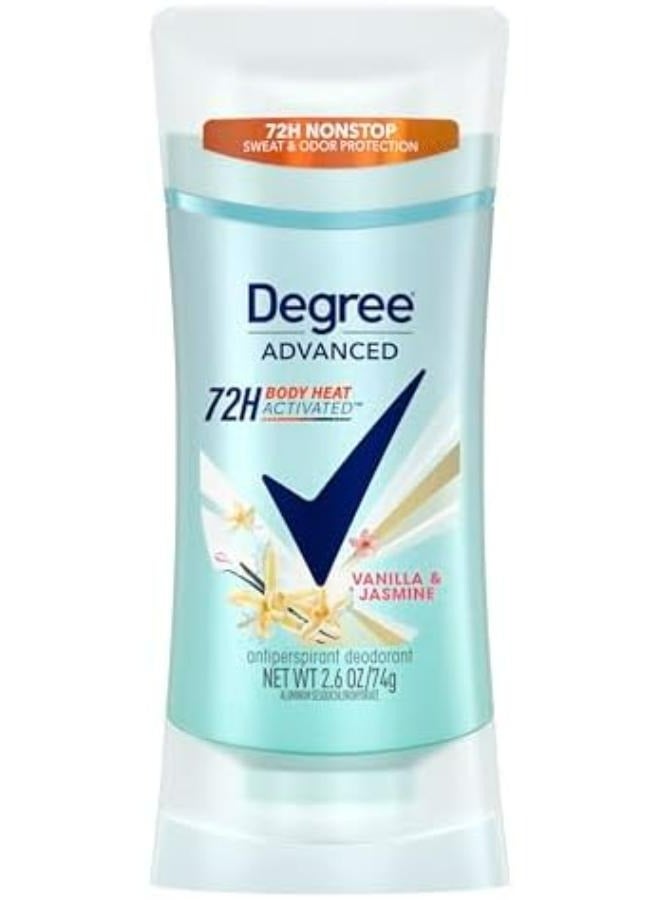 Advanced Protection Antiperspirant Deodorant Vanilla And Jasmine for 72-Hour Sweat And Odor Control 74g