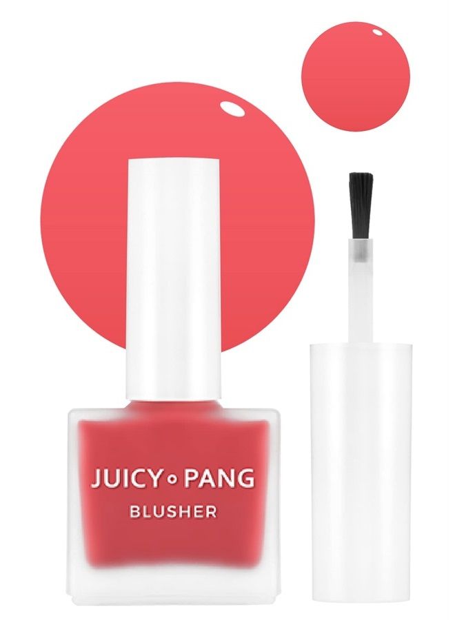 JUICY-PANG WATER BLUSHER (RD01 - Popping Cherry) - Korean Liquid Blush For Cheeks K Beauty Makeup