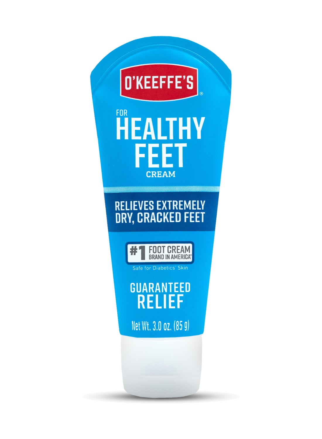 Healthy Feet Foot Cream, Relieves and Repairs Extremely Dry Cracked Feet, Instantly Boosts Moisture Levels, 85g/3oz Tube, (Pack of 1)