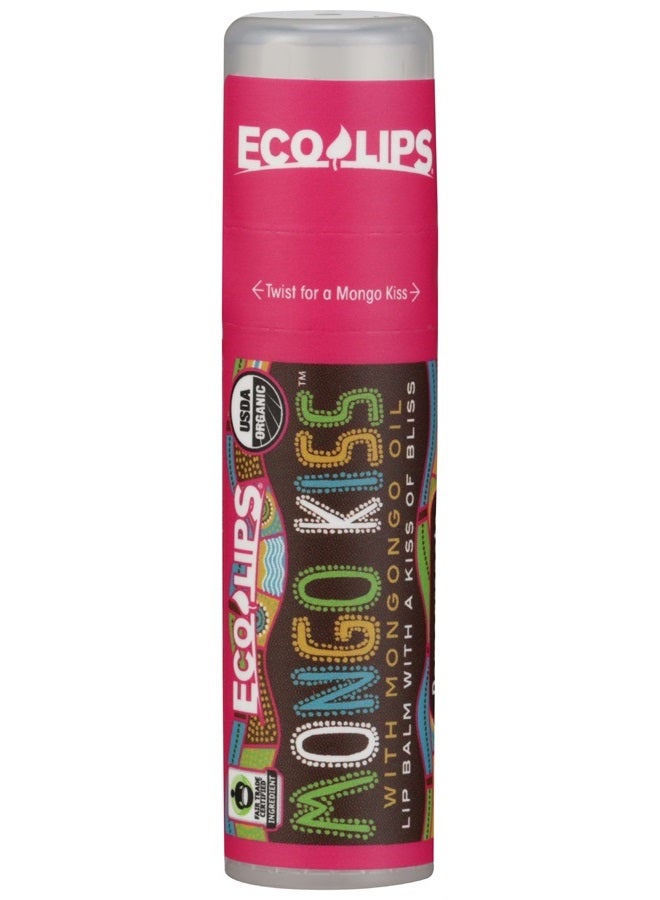 Organic Mongo Kiss Pomegranate Lip Balm, USDA Certified Organic,0.25 Ounce (Pack of 15)