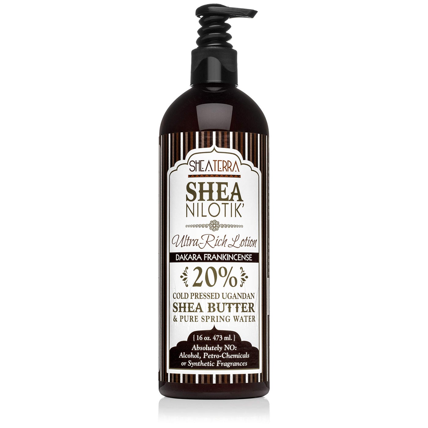 Shea Terra Organics Nilotikâ€™ Shea Butter Ultra-Rich Lotion â€“ Coconut Lemongrass | Natural Daily Moisturizer High in Vitamins & Minerals with Antiseptic & Astringent Properties for Glowing Skin â€“ 16 oz