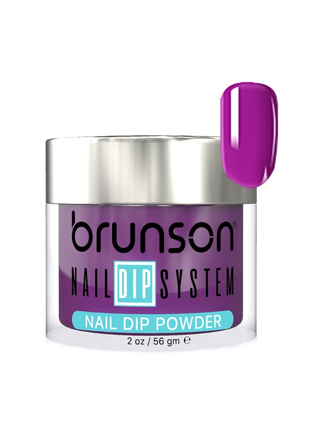 Nail Dip Powder Dip And Buff System Color 56gm, French Nail Art Starter Manicure Salon DIY At Home Odor Free And Long Lasting No Needed Nail Lamp Curing BDK019