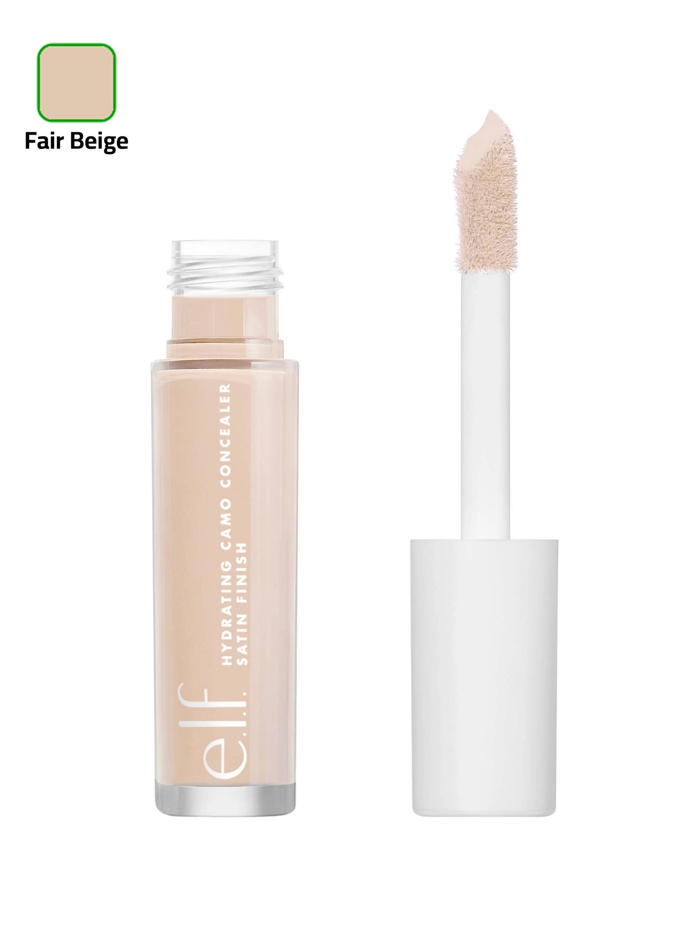 Hydrating Camo Concealer, Lightweight, Full Coverage, Long Lasting, Conceals, Corrects, Covers, Hydrates, Highlights, Satin Finish (Fair Beige)
