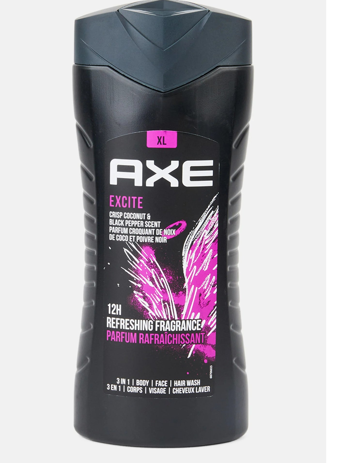 Excite 3in1 Crisp Coconut Black Pepper Hair Body Wash 400 ML
