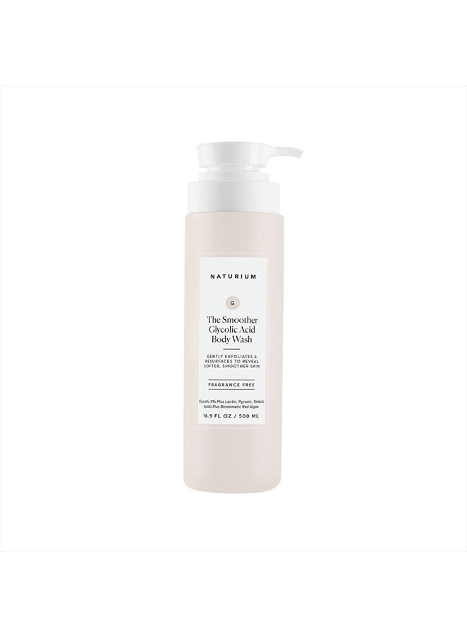 The Smoother Glycolic Acid Exfoliating Body Wash, Soft & Smoothing Cleanser, 16.9 oz