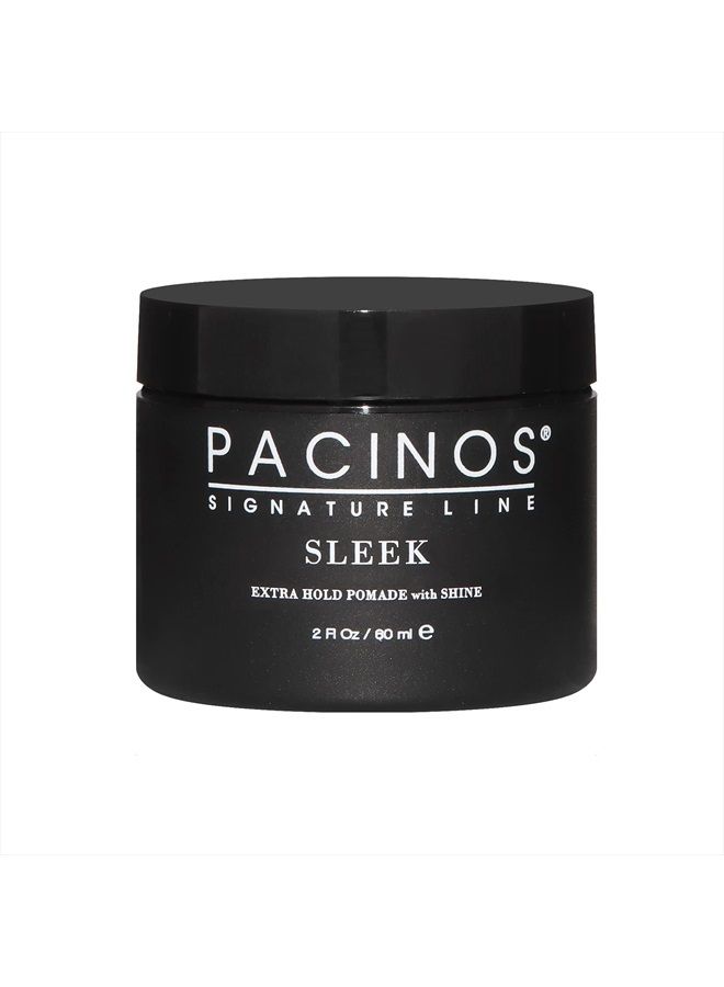 Sleek - Signature Extra Hold Pomade with Shine, Long Lasting Definition, All Hair Types, 2 fl. oz.
