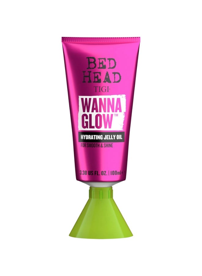 TIGI Bed Head by TIGI Wanna Glow Hydrating Jelly Oil for Shiny Smooth Hair 3.38 fl oz