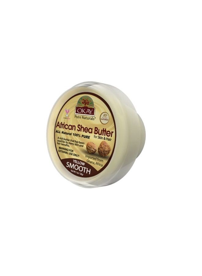 OKAY AFRICAN SHEA BUTTER YELLOW SMOOTH 1oz / 28gr.