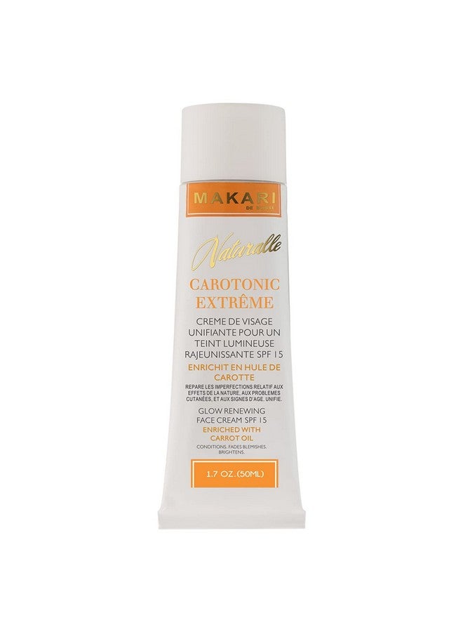 Makari Naturalle Carotonic Extreme Glow Renewing Face Cream SPF15 (1.7 oz) | Brightens, Moisturizes, and Rejuvenates Skin | Helps Diminish Acne, Control Oily Face, and Minimize the Appearance of Aging