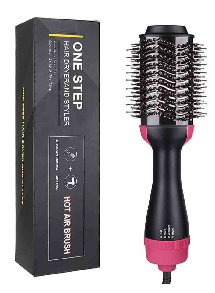 One-Step Hair Dryer And Volumizer with Hot Air Brush Dry & Wet Dual-use Frizz-free High Middle Low Three Modes One Step Hair Dryerand Styler