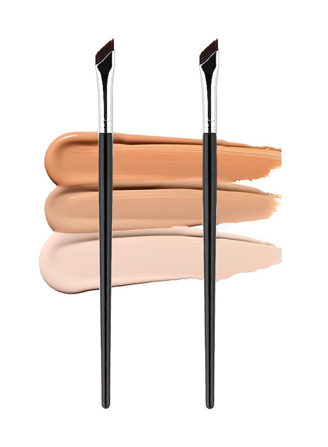 2PCS Angled Eyeliner Brush Eyeshadow Brushes Eyebrow Brush Liquid Eyeliner Brush Makeup Brush