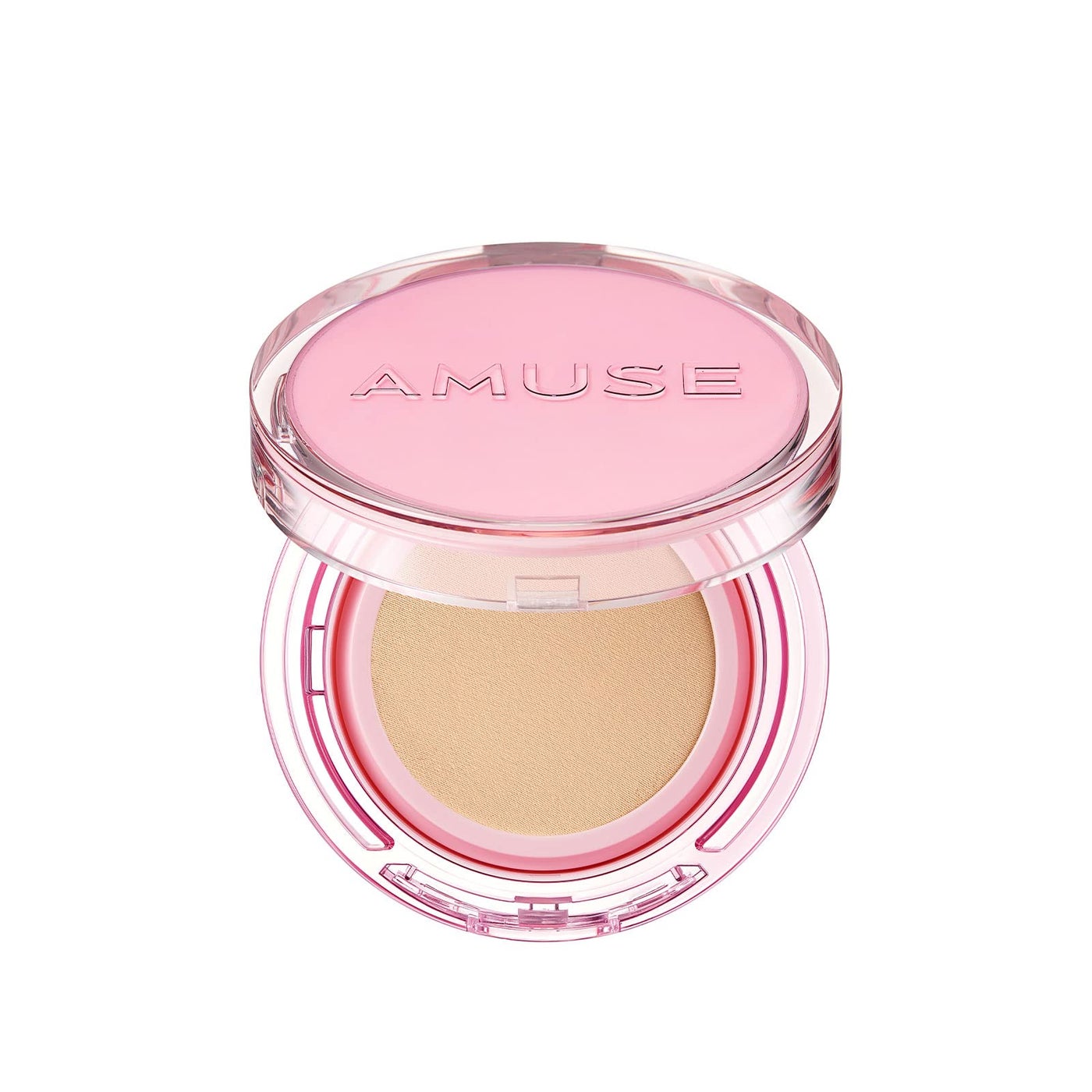 Amuse SEOUL DEW POWER VEGAN CUSHION FOUNDATION ( 02 HEALTHY) | Dewy, glow, long-lasting, double coverage, clean beauty, lightweight, natural look, foundation for sensitive skin, hydrating cushion