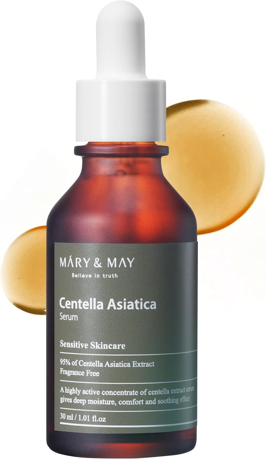 Centella Asiatica Serum - 95% Centella Asiatica Extract for Sensitive Skin - Fragrance Free - 30ml