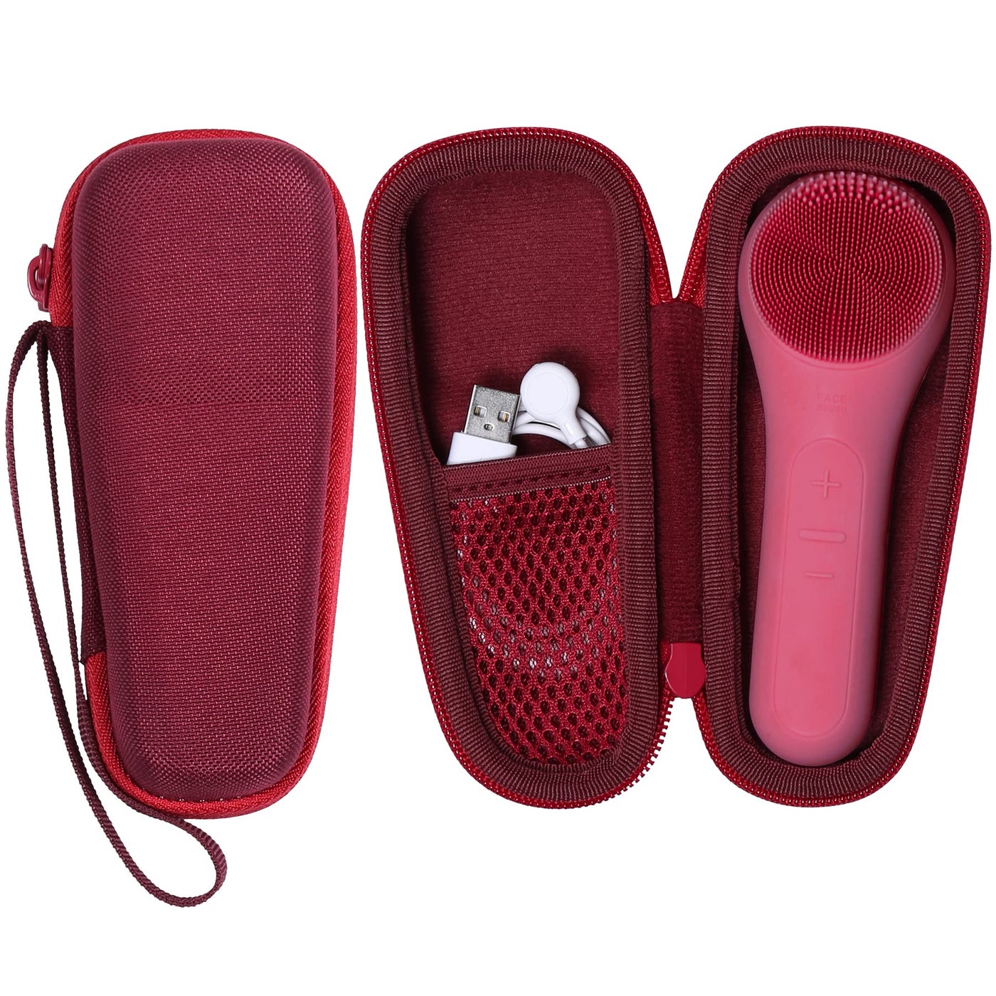 co2CREA Hard Carrying Case Compatible with NÃ¥graCoola CLIE 2 1 Sonic Facial Cleansing Brush (Berry)