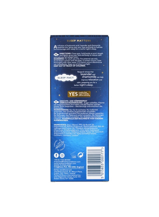 Sweet Dreams Face And Body Sleep Mist (100ml) - With Calming Lavender, Chamomile Essential Oils and Hyaluronic Acid Cruelty Free, Vegan Friendly And All Natural Ingredients - image 3
