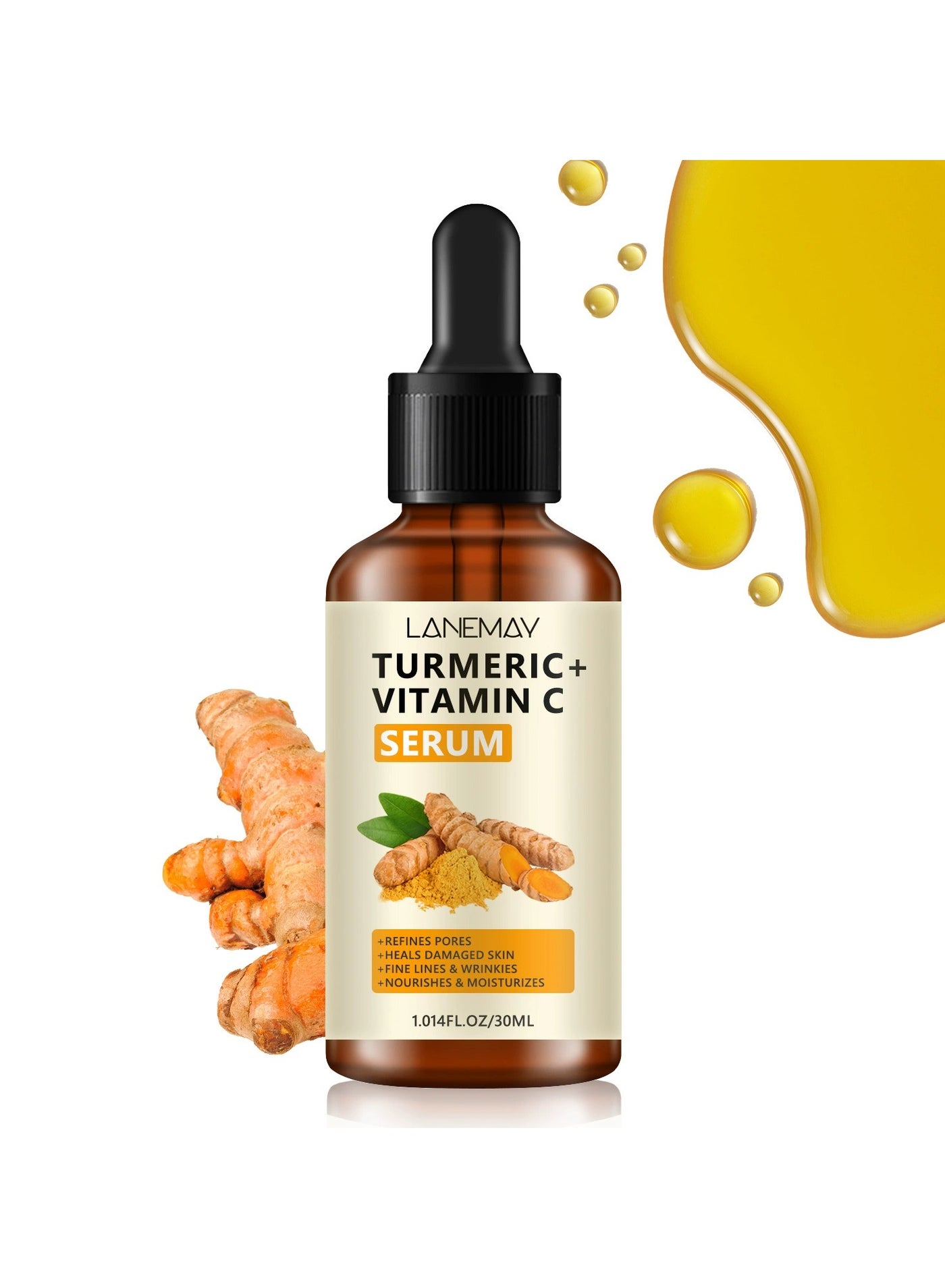 Turmeric Facial Cream – Brightening Nourishing Moisturizing Skincare, Infused with Essence Oil for Glowing Skin