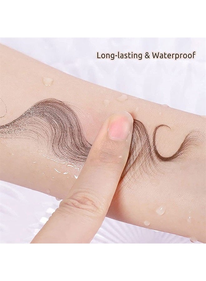 20 Styles Hair Tattoo Stickers 20Pcs Temporary Tattoos Edges Hairline Lasting Waterproof Makeup Tool for Women Baby Hair Curly Hair Bang Stickers