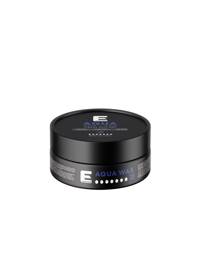 Elegance E Series Aqua Wax Strength 4 Blue - 140ml: Strong Hold, Flexible Styling, Residue-Free, No Stickiness