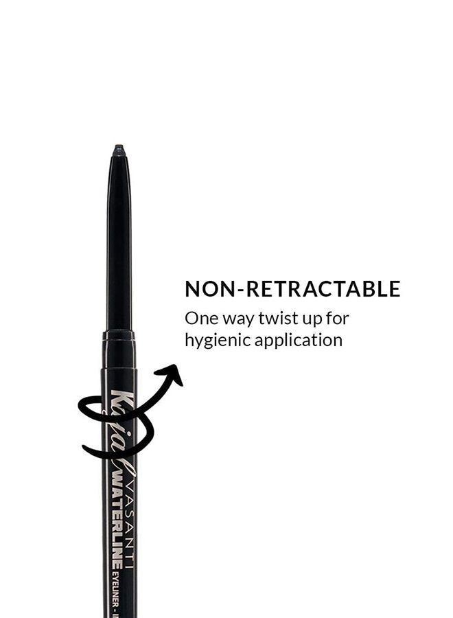 VASANTI Kajal Waterline Eyeliner Pencil - Long-lasting, Waterproof, Smudge-proof, Safe for Sensitive Eyes, Waterline Eye Liner - Opthalmologist Approved and Tested (White Clarifier)