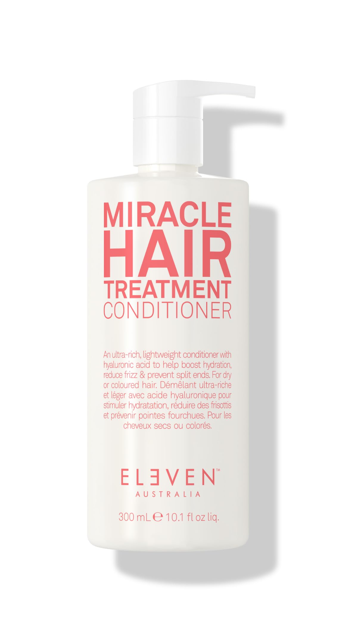 ELEVEN AUSTRALIA Miracle Hair Treatment Conditioner for Women & Men - Moisturizing Conditioner for Dry Damaged Hair, Reduces Frizz & Split Ends, Deep Moisture & Hydration, Sulfate Free - 10.1 fl oz