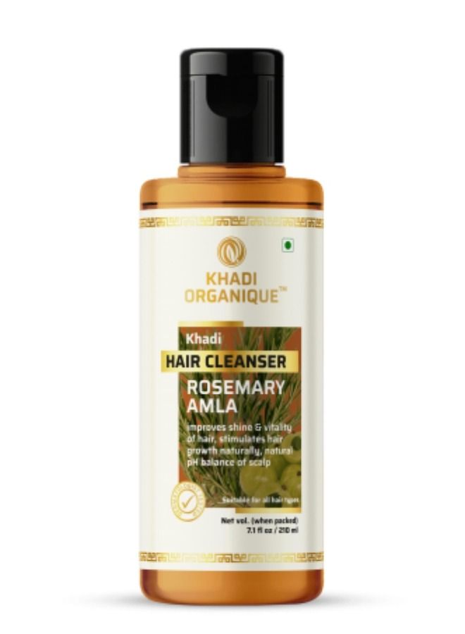 Khadi Organique Herbal Natural Rosemarry Amla Hair Shampoo 210ml