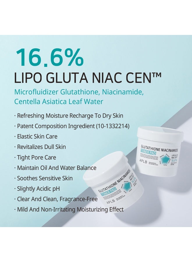 Aplb Glutathione Niacinamide Toner Pad 100ml (60 pads) - image 3