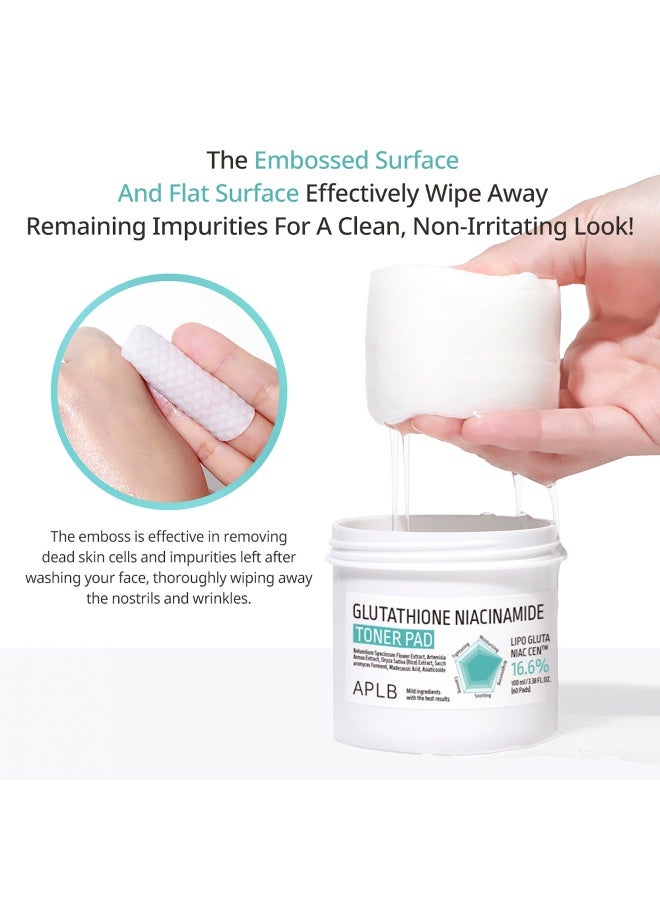 Aplb Glutathione Niacinamide Toner Pad 100ml (60 pads) - image 7