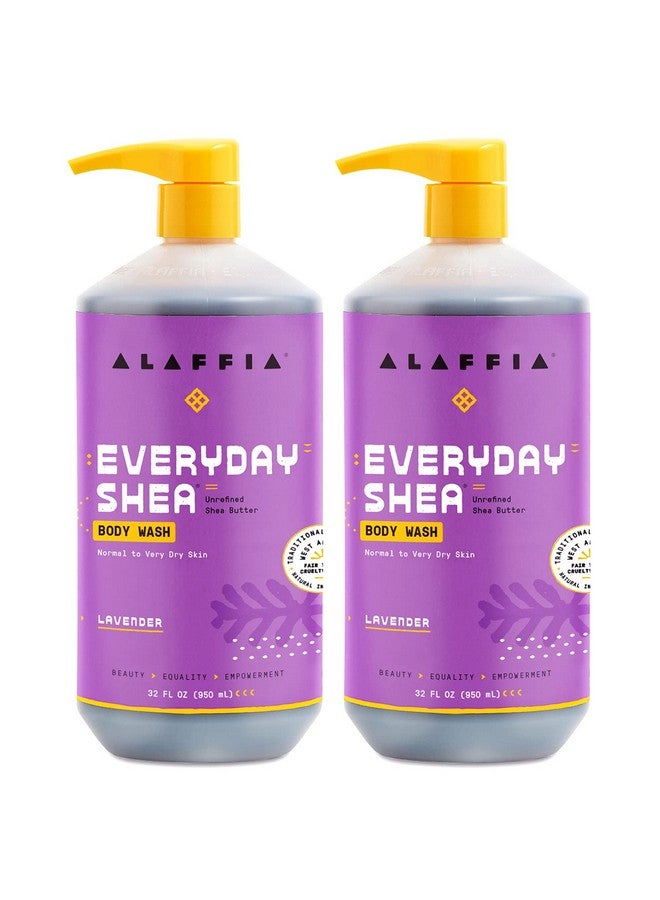 Everyday Shea Body Wash Shea Butter Neem And Coconut Oil Lavender 2 Pack32 Fl Oz Ea