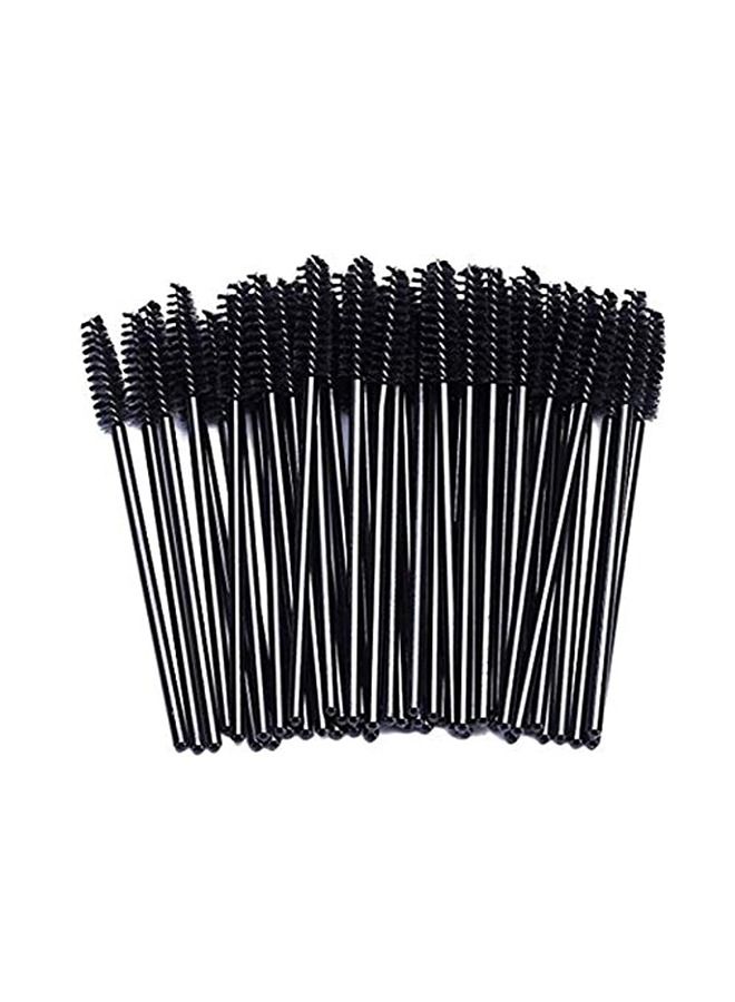 100 Pieces Eyelash Mascara Applicator Disposable Brush, Black