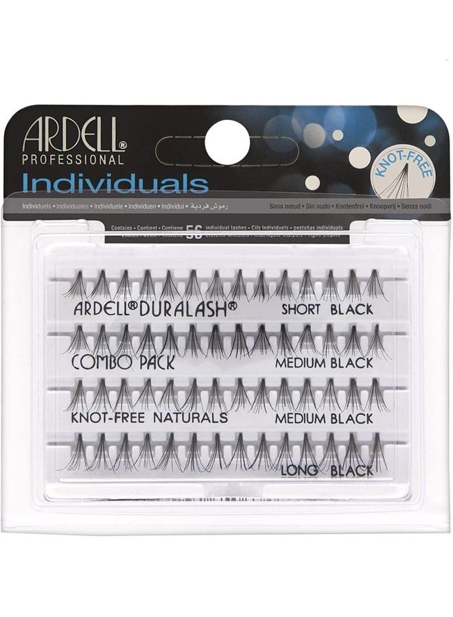 56-Piece False Eyelashes Black