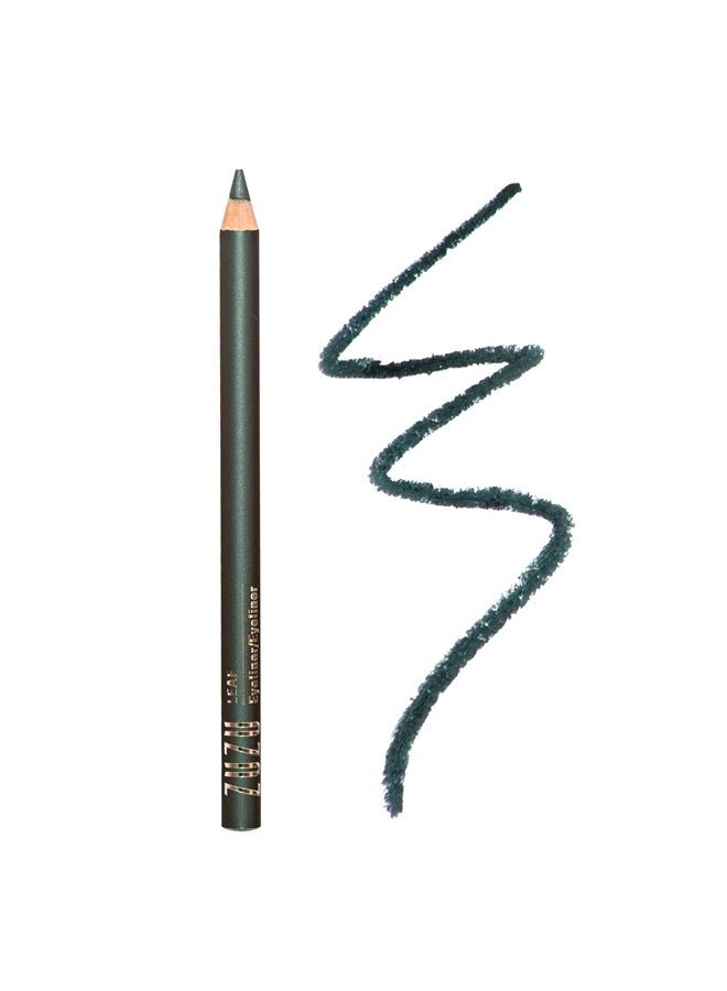 ZUZU LUXE Eye Defining Pencil (Leaf - Blue Green), Eyeliner Infused with Jojoba Seed Oil, Super Smooth formula glides on to define eyes. Natural, Paraben Free, Vegan, Gluten-free, Cruelty- free, Non G