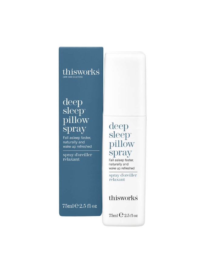Travel-Size Deep Sleep Pillow Spray - Relaxing Lavender & Vetiver Blend, Perfect for Calming Nerves and Promoting Sleep on the Go (75 ml)