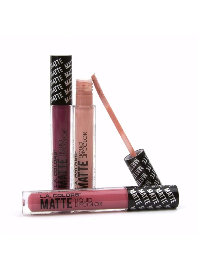 L.A. Colors Matte Liquid Lip Color, Danger, 1 Ounce