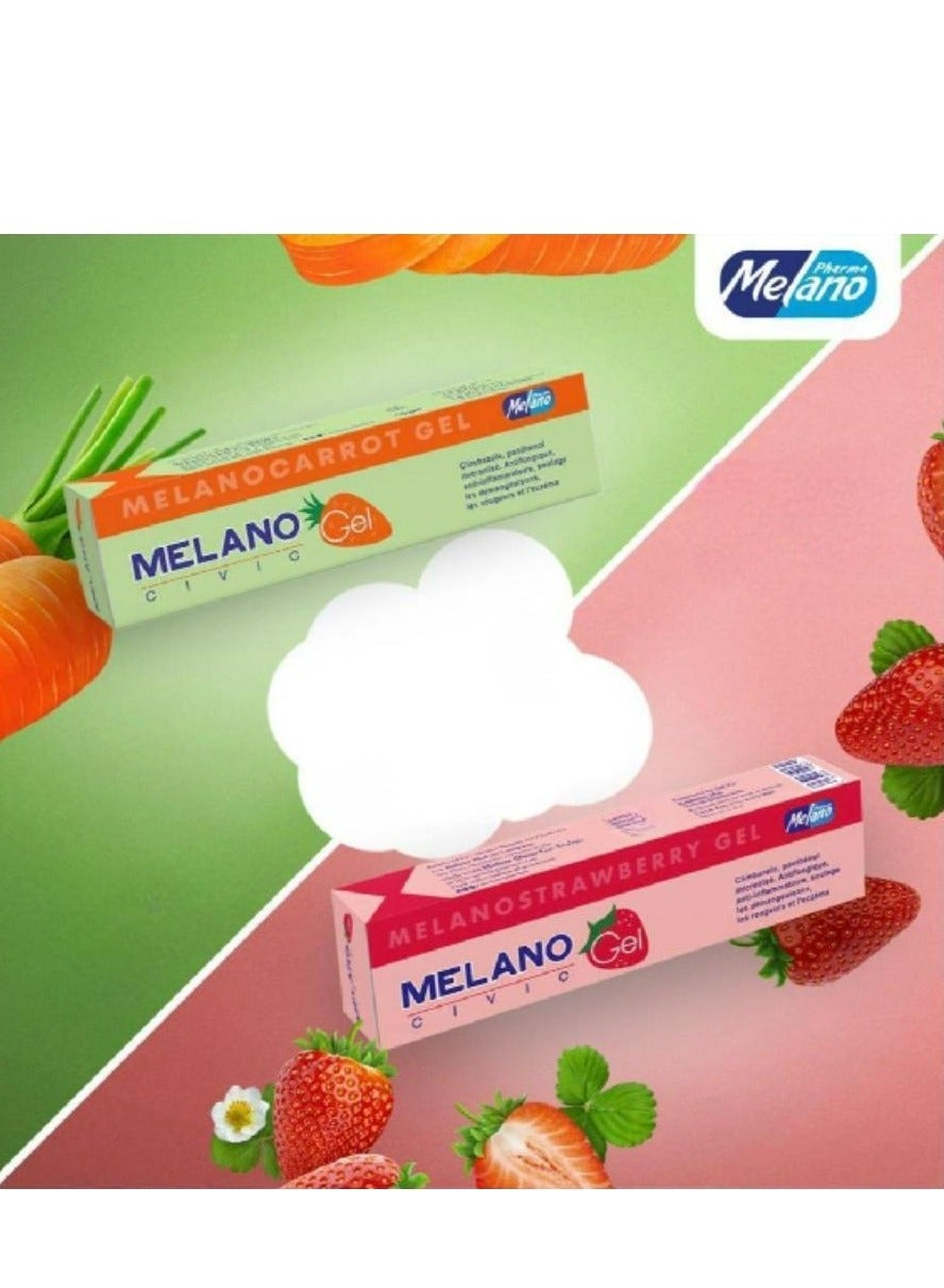 Civic Strawberry & Carrot Gel 2 Pieces 40 Grams