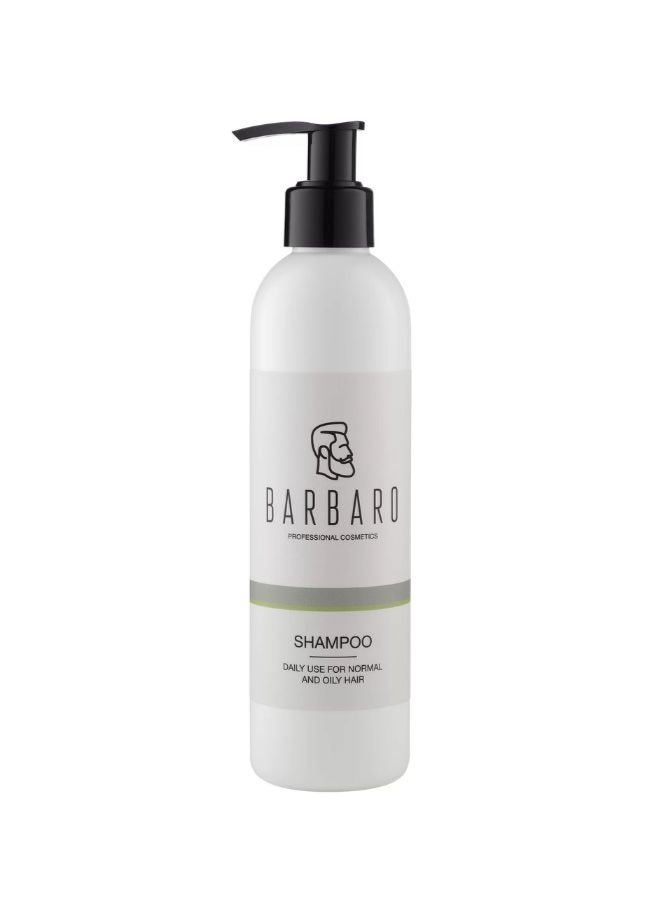 Barbaro Daily Care Shampoo for Men – Professional Shampoo with Keratin, Thyme, Nettle & Celandine Extracts for Normal & Oily Hair, Anti-Dandruff & Hair Growth, 220ml