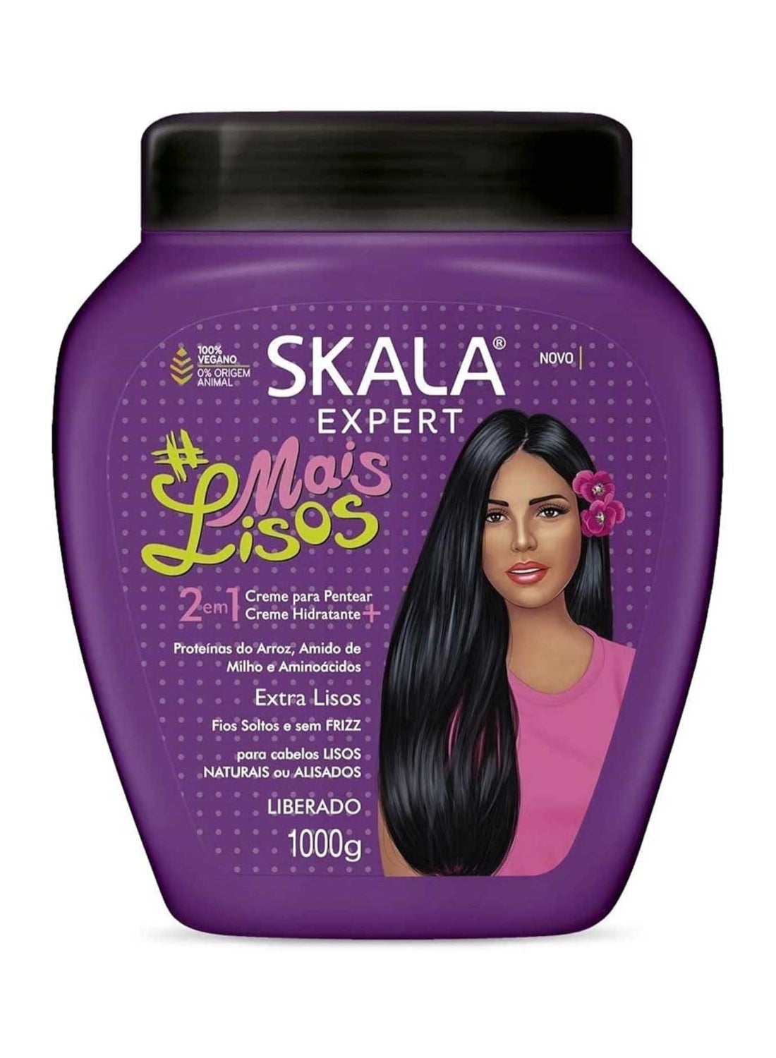 Expert Mais Lisos 2-in-1 Moisturizing Hair Cream And Conditioner I Nourishing and Repairing I For Frizzy and Straight Hair I 1000 grams